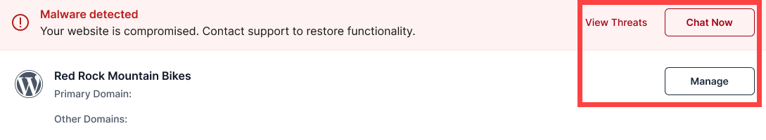 Bluehost Malware Protection - Malware is detected, and the website is compromised